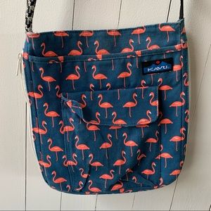 Kavu Flamingo rope purse
